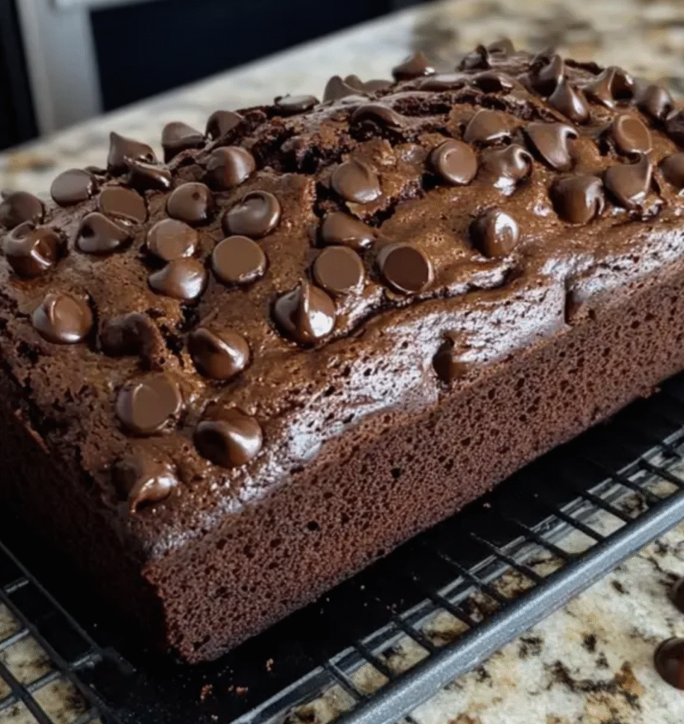 Freshly Baked Chocolate Loaf Bread Recipe
