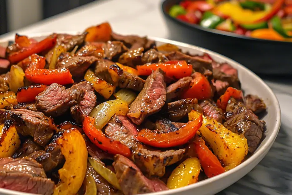 Sizzling Steak Fajitas on the Blackstone