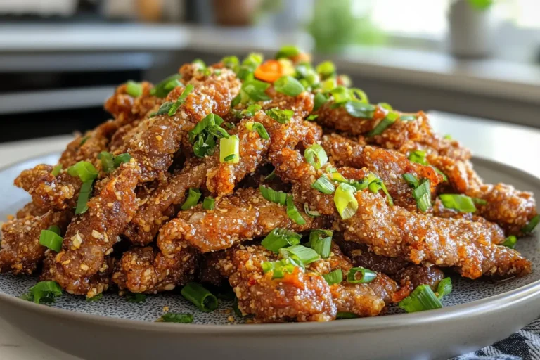 Crispy beef strips served on a plate – Can you eat anything else on carnivore diet?