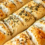 Easy Guide to Crusty Italian Bread Recipe: Bake Like a Pro 12 Freshly baked crusty italian bread on a wooden board, showing the golden crust.