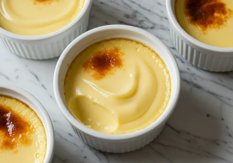 Carnivore-friendly desserts displayed on a countertop. Title: Carnivore Desserts Caption: Enjoy delicious desserts while staying true to your carnivore diet. Description: A beautifully arranged photo of carnivore-friendly desserts, including custard, all made with animal-based ingredients, showcasing the possibility of sweets on the carnivore diet.