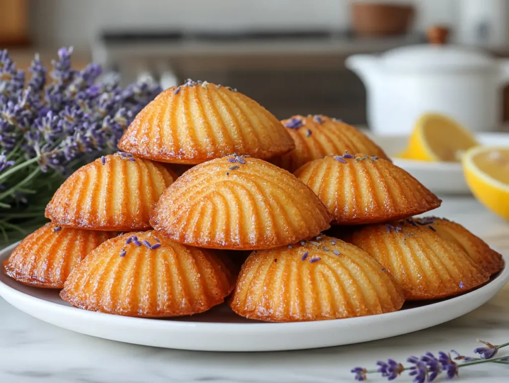 Tea Desserts : Lavender Lemon Madeleines Recipe