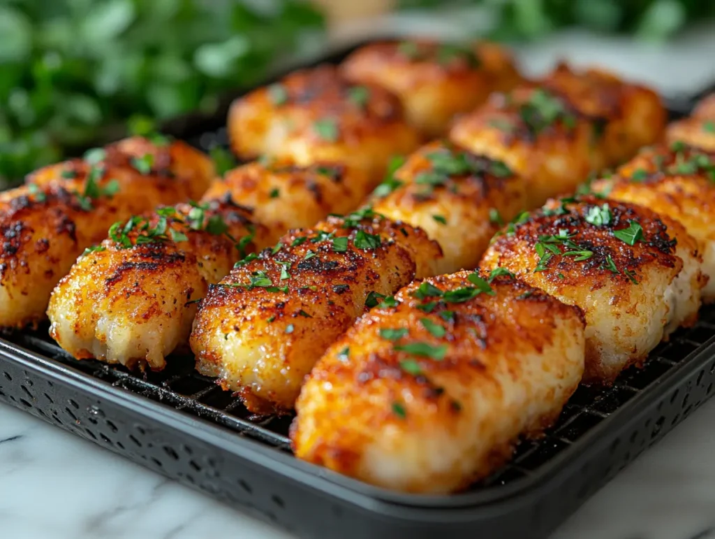 How Long to Cook Store-Bought Cordon Bleu in an Air Fryer: Cordon bleu placed in air fryer basket