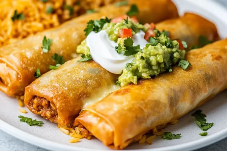 Delicious and crispy homemade taco egg rolls