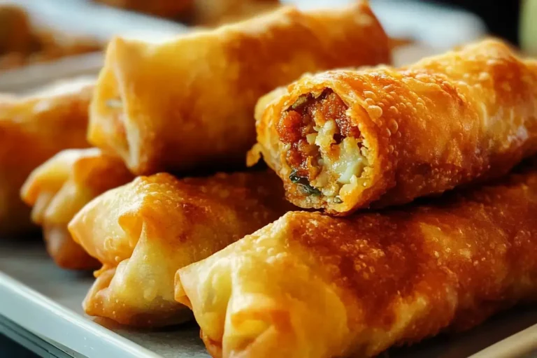 Plated crispy egg rolls with dipping sauce, showcase Why Are My Egg Rolls Not Crispy?