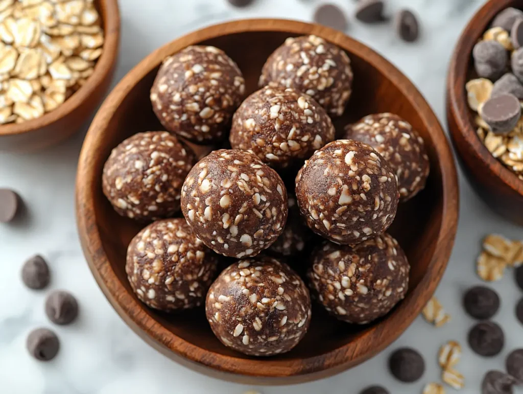 5 Healthy Ingredients The BEST Almond Butter Protein Balls Recipe