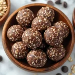 freshly made almond butter protein balls