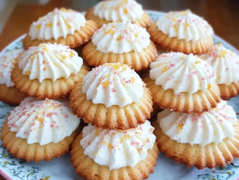 madeline cookies recipe using cream on a plate