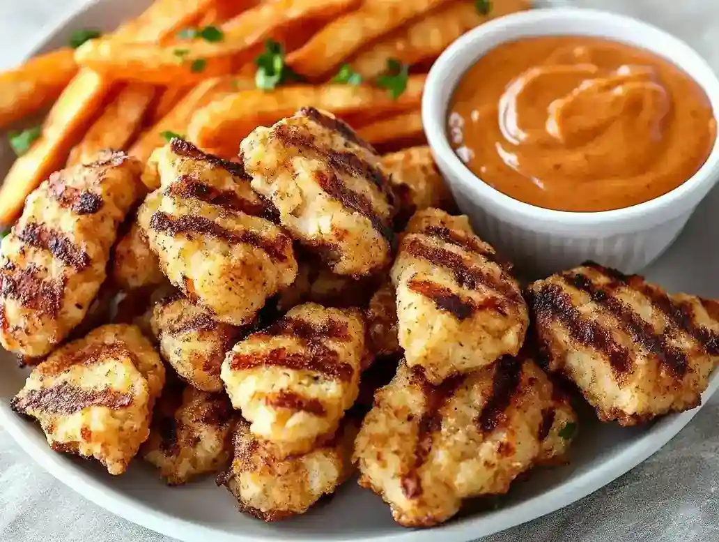 Chick-fil-A Grilled Nuggets on plate