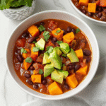 Hearty Vegan Bean Chilli with Sweet Potato