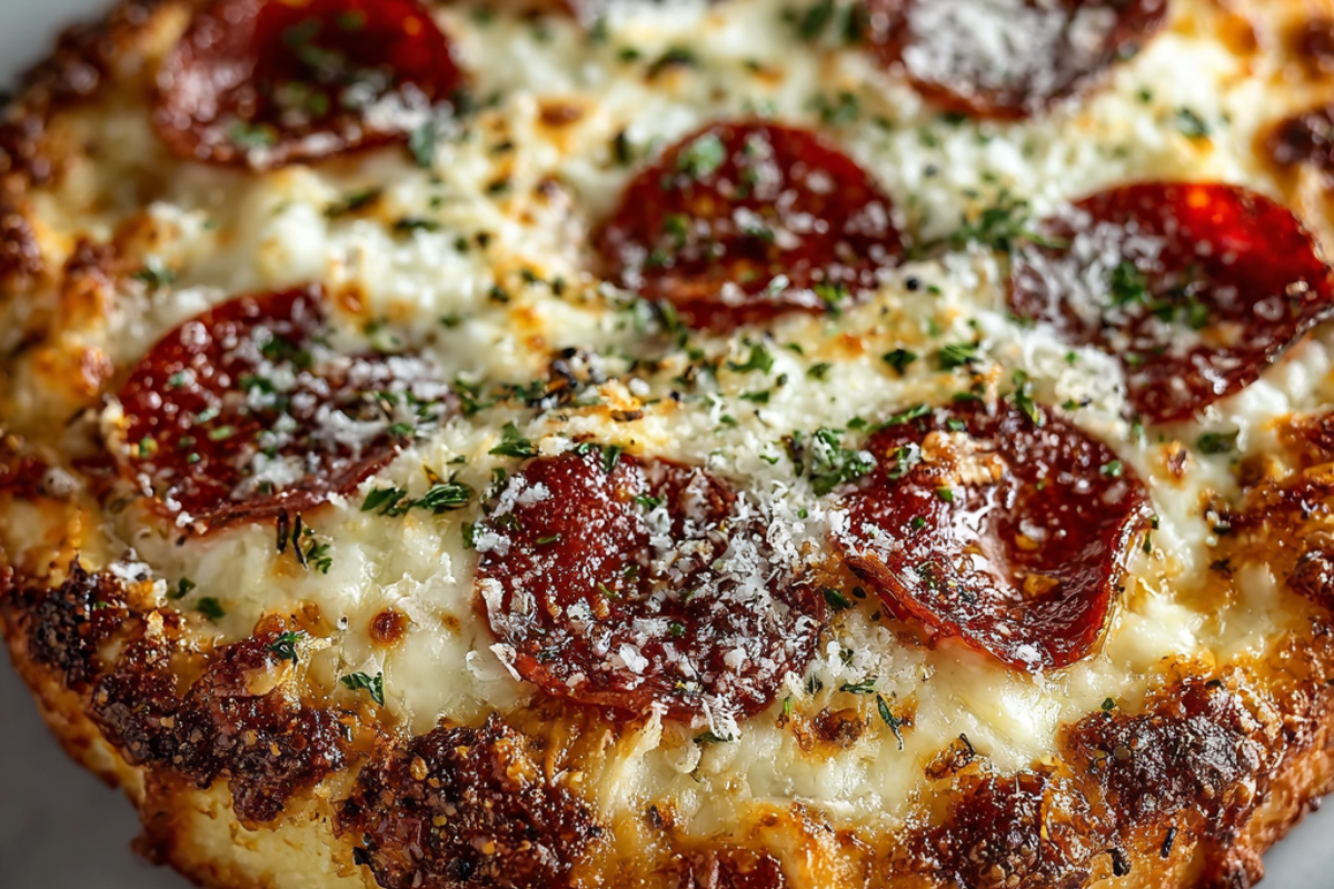 high protein pizza crust on parchment