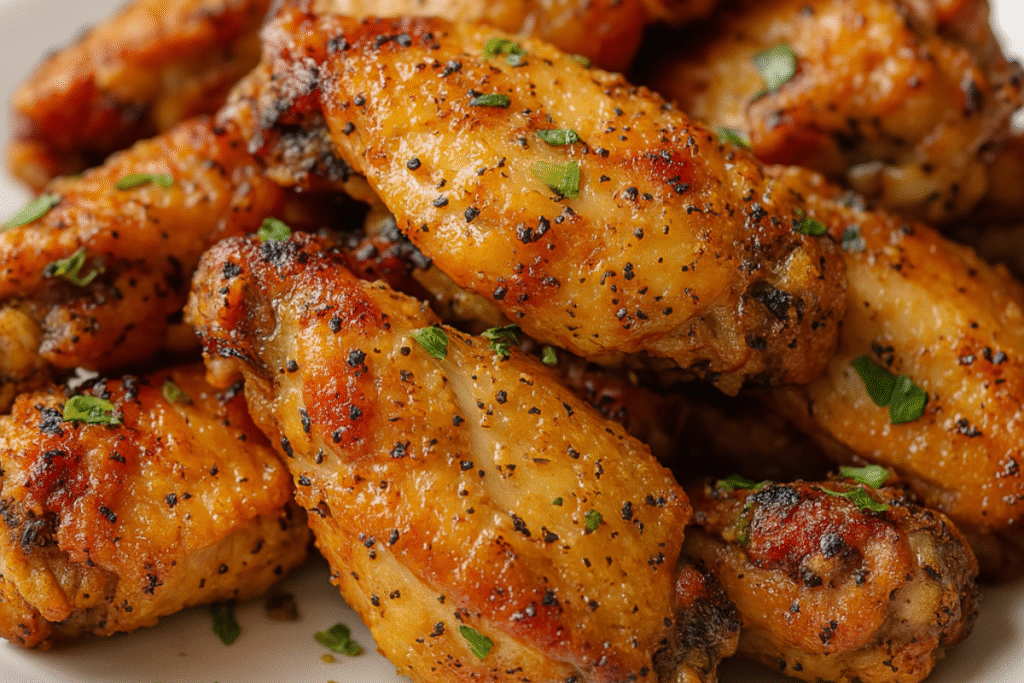 Delicious salt pepper chicken wings